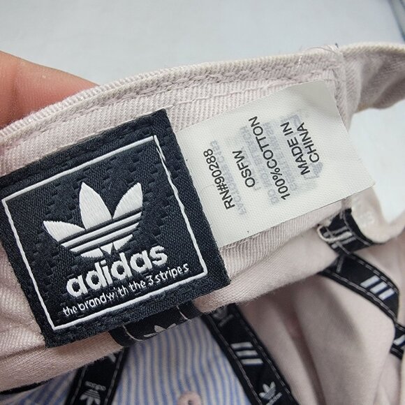 Adidas Originals Pink Cotton Strapback Hat Adjustable Size Casual Outdoors - Picture 5 of 11